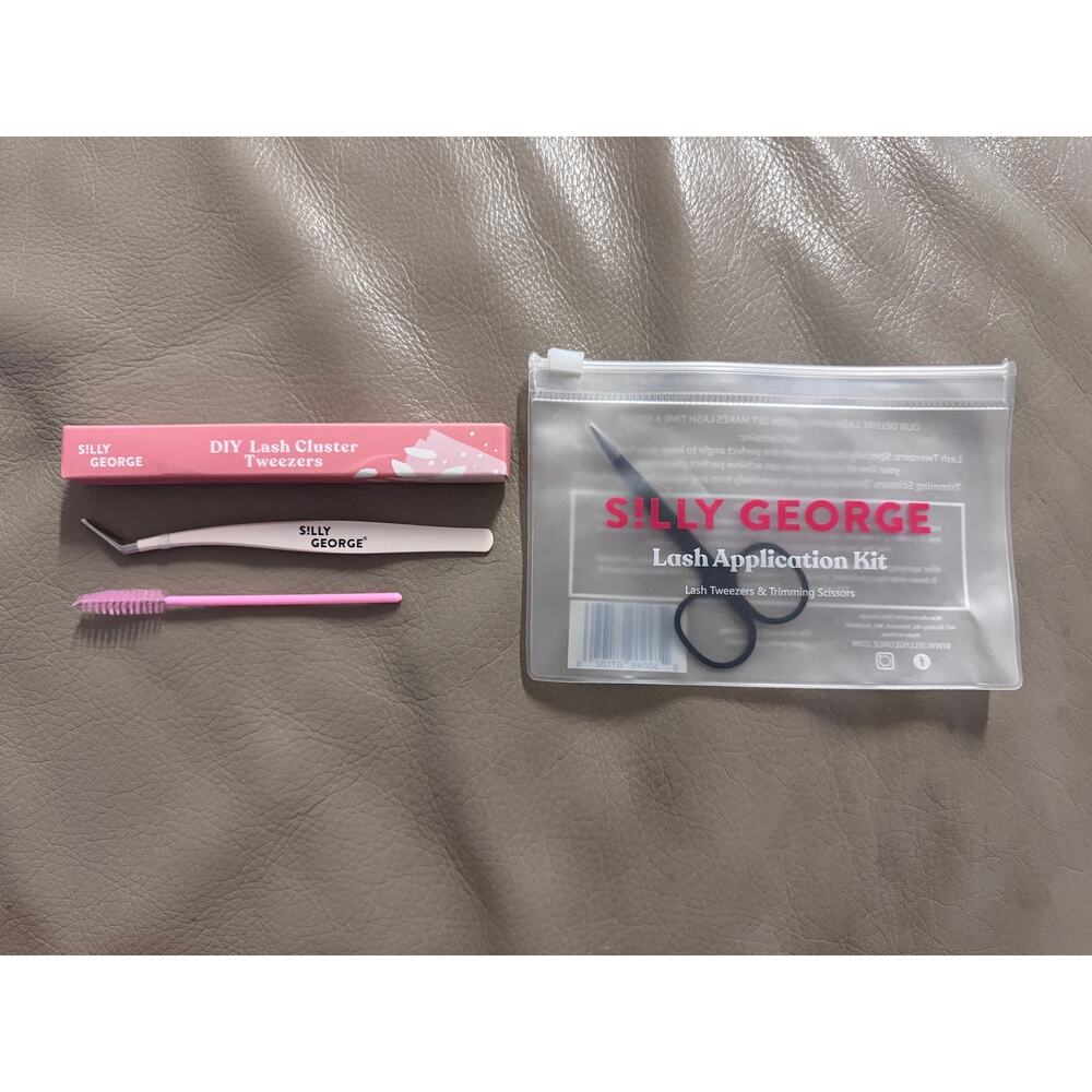 SILLY GEORGE Lash Application Scissors + DIY Lash Cluster Tweezers